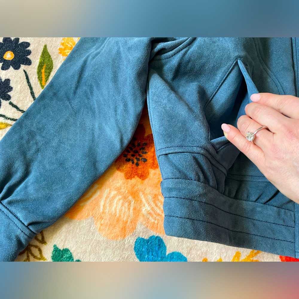 Free People We The Free Wes Suede Bomber Jacket NWT - Picture 9 of 15